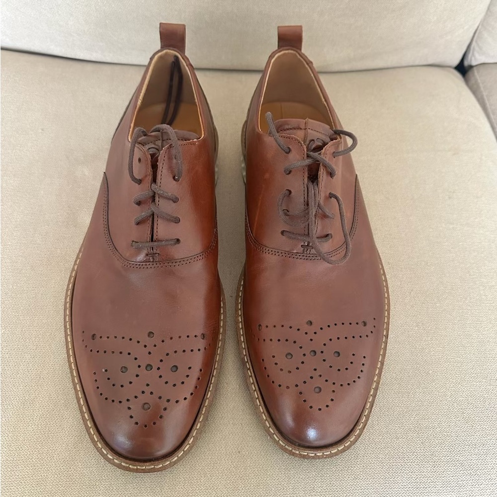 Ecco Men's Brown Leather Oxfords
